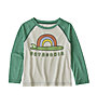 Patagonia Baby Cap Cool Daily Crew - maglietta maniche lunghe - bambini , Green