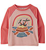 Patagonia Baby Cap Cool Daily Crew - Langarm T-Shirt - Kinder , Pink/Rose