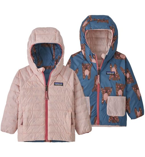 Patagonia Baby Reversible Down Hoody Jr - giacca piumino - bambino