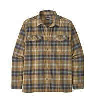 Patagonia Organic Cotton Midweight Fjord Flannel - camicia a maniche lunghe - uomo, Yellow/Blue