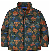 Patagonia Down Sweater - giacca in piuma - bambino, Dark Green/Dark Orange