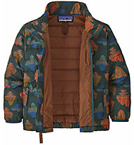 Patagonia Down Sweater - giacca in piuma - bambino, Dark Green/Dark Orange