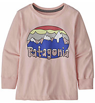 Patagonia Graphic Organic - maglia a maniche lunghe - bambino, Pink