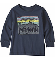 Patagonia Graphic Organic - Langarmshirt - Kinder, Dark Blue