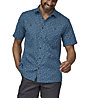 Patagonia Back Step - camicia a maniche corte - uomo, Blue/Light Blue