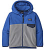 Patagonia Micro D Snap-T - felpa con cappuccio - bambino, Light Blue/Grey