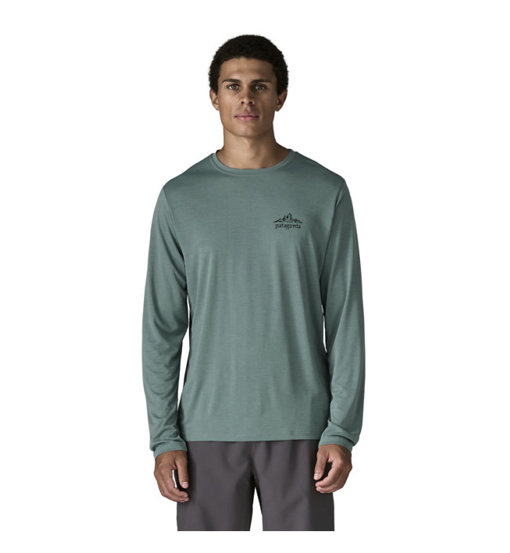 Patagonia Ms Long-Sleeved Capilene® Cool Daily, blue/black