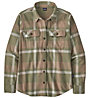 Patagonia Organic Cotton Midweight Fjord Flannel - camicia a maniche lunghe - donna, Brown/Green