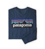 Patagonia P-6 Logo Responsibili-Tee® - Herren-Langarmshirt, Blue
