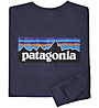 Patagonia P-6 Logo Responsibili-Tee® - Herren-Langarmshirt, Dark Blue