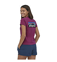 Patagonia P-6 Logo Responsibili-Tee - T-shirt - donna, Dark Pink