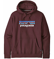 Patagonia P-6 Logo Uprisal - felpa con cappuccio - uomo, Dark Red