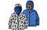 Patagonia Reversible Down Sweater Hoody - giacca in piuma - bambino, White/Blue
