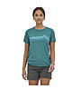 Patagonia Capilene® Cool Daily - T-shirt - donna, Green/Light Blue