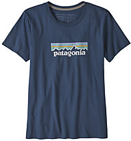Patagonia Pastel P-6 Logo Organic Crew - T-shirt - donna, Blue