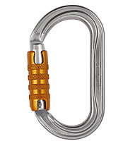 Petzl OK Triact-Lock Karabiner, Grey/Orange