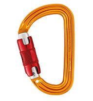 Petzl Sm'D Twist-Lock Karabiner, Yellow/Red