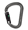 Petzl William Ball-Lock - Karabiner, Light Grey/Black