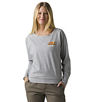 Prana Organic Graphic Long Sleeve - Sweatshirt - Damen, Grey
