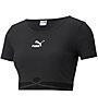 Puma Classics Ribbed - T-shirt fitness - donna, Black