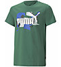 Puma J Ess Street Art - T-Shirt - Jungs, Green