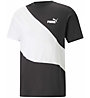 Puma M Power Cat - T-shirt - uomo, Black/White