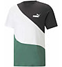 Puma M Power Cat - T-shirt - uomo, Black/White/Green