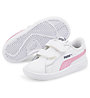Puma Smash v2 L V Inf - Sneakers - Mädchen, White/Pink