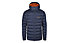 Rab Electron Pro - giacca in piuma con cappuccio - uomo, Dark Blue/Orange