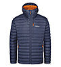 Rab Microlight Alpine - giacca in piuma - uomo, Dark Blue/Orange