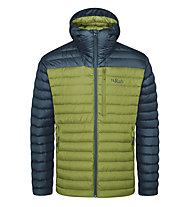 Rab Microlight Alpine - giacca in piuma - uomo, Green/Blue