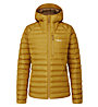 Rab Microlight Alpine - giacca in piuma con cappuccio - donna, Yellow