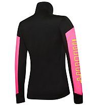 rh+ Code W Jersey - Fleecejacke - Damen , Black/Pink/Yellow