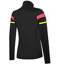 rh+ Layer Logo Jersey - Fleecejacke - Damen , Black/Pink/Green