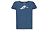 Rock Experience Terminator Ss J - t-shirt trekking - bambino, Light Blue