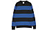 Roy Rogers Crew Rugby Soft Shetland Brush - Pullover - Herren, Blue/Black