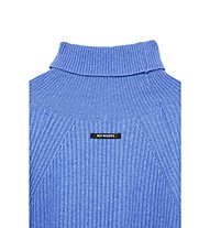 Roy Rogers Turtle Crop Rib Wool WS Fin.7 - Pullover - Damen, Light Blue