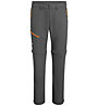 Salewa *Iseo Dry 2/1- pantaloni zip-off - uomo, Dark Grey/Orange/White