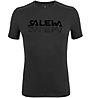 Salewa *Sporty Graphic Dry M S/S - Herren-Trekking-T-Shirt, Black/Black