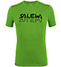 Salewa *Sporty Graphic Dry M S/S - Herren-Trekking-T-Shirt, Green/Black