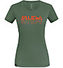 Salewa *Sporty Graphic Dry W S/S - T-shirt trekking - donna, Dark Green/Red
