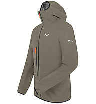 Salewa Agner 2 Ptx 3L - giacca hardshell - uomo, Light Brown/Black/Orange
