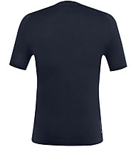 Salewa Agner Am - T-shirt arrampicata - uomo, Dark Blue/White