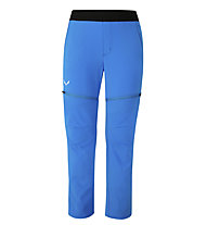 Salewa Agner DST K 2/1 - pantaloni zip off - bambino, Light Blue/Black