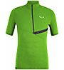 Salewa Agner Hyb Dry M Zip - T-Shirt mit Reißverschluss - Herren, Green