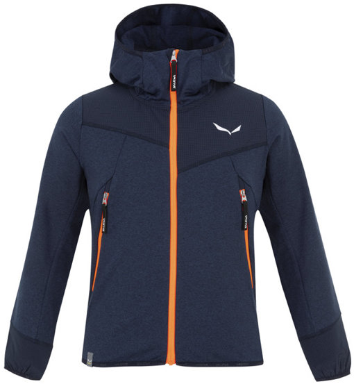 Salewa Agner Melange - felpa in pile con cappuccio - bambino