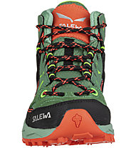 Salewa Alp Trainer Mid GTX JR - scarpe trekking - bambino, Green/Black/Orange
