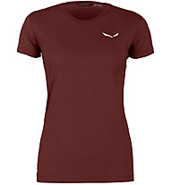 Salewa Alpine Hemp Logo - Shirt - Damen, Dark Red/White