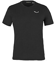 Salewa Alpine Hemp M Logo -  T-shirt arrampicata - uomo, Black/White