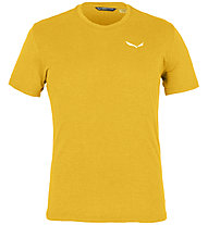 Salewa Alpine Hemp M Logo -  T-shirt arrampicata - uomo, Yellow/White